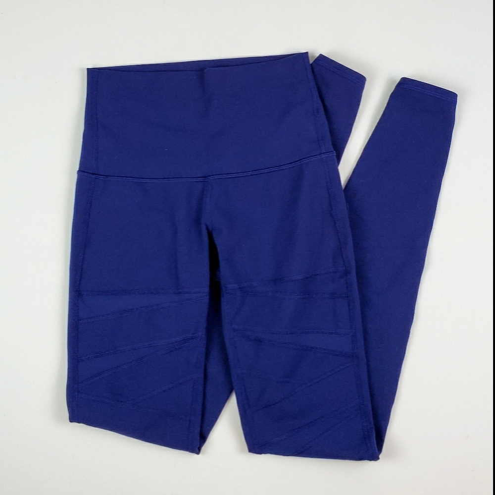 Lululemon Wunder Under Tech Mesh hi-rise blue 4